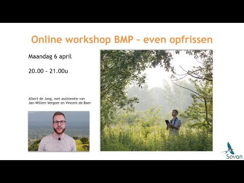 Workshop BMP - de basics en meer - fris je vaardigheden op