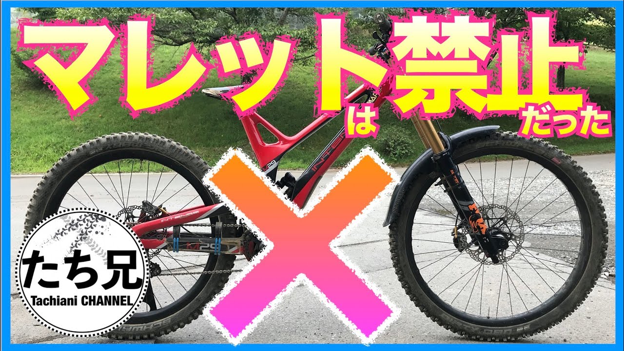 ダウンヒルバイクはマレット禁止だったのです - YouTube