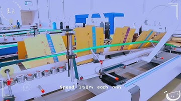 ZH QZD China Corrugated Packaging Corrugated Carton Making Automatic Box Folder Gluer Machine