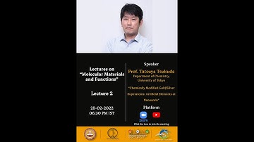 pCOE on Molecular Materials and Functions Lecture Series.