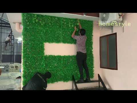 Artificial Vertical leaf installation | Leaf Panel | Vertical Garden Background | How to