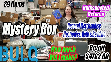 Bulq.com Pallet - Mystery Box??? Electronics - Uninspected Returns - Retail $4782.00 - 89 Items