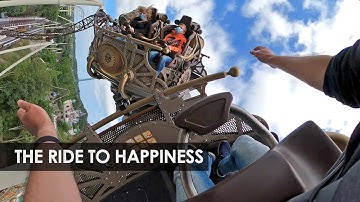Plopsaland: The Ride to Happiness by Tomorrowland (xtreme spinning coaster onride POV)