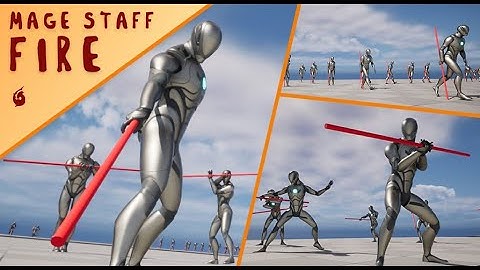 Mage Staff: Fire (Motion Capture Animations for Unreal Engine)