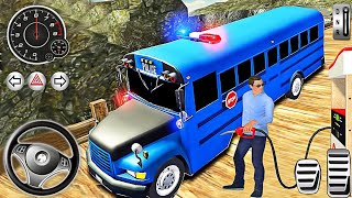 Off-Road Police Bus Driving in Coach Hill Dangerous Duty Simulator - Top Android Gaming Adventure