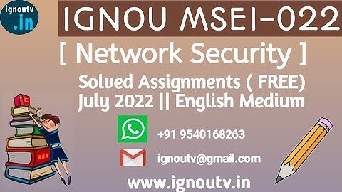 IGNOU MSEI-022 Solved Assignment July 2022 [FREE] || IGNOU PGDIS || IGNOU TV || IGNOU ||