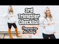 3RD TRIMESTER CHECKLIST PREPARING FOR BABY | PREGNANCY TO DO LIST