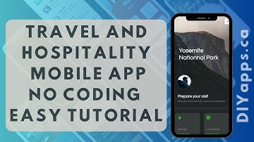 Travel and Hospitality mobile app builder - Create an app with no coding experience (Easy Tutorial)
