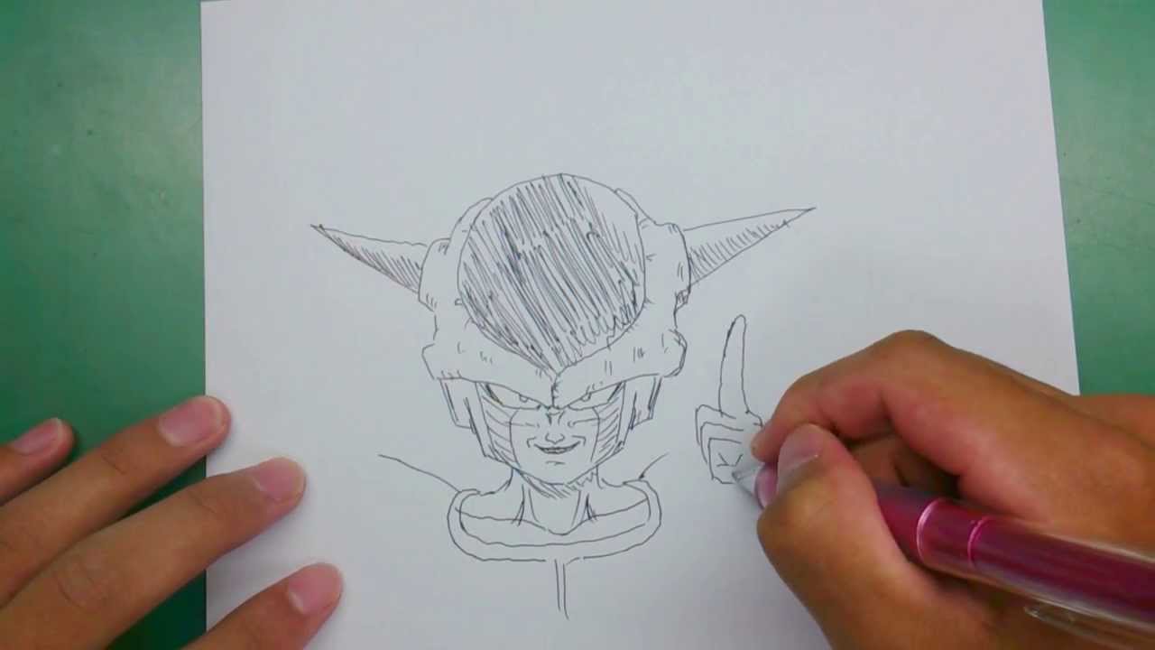 Dragonball 6分でフリーザ描いてみた Speed Drawing Freeza Youtube