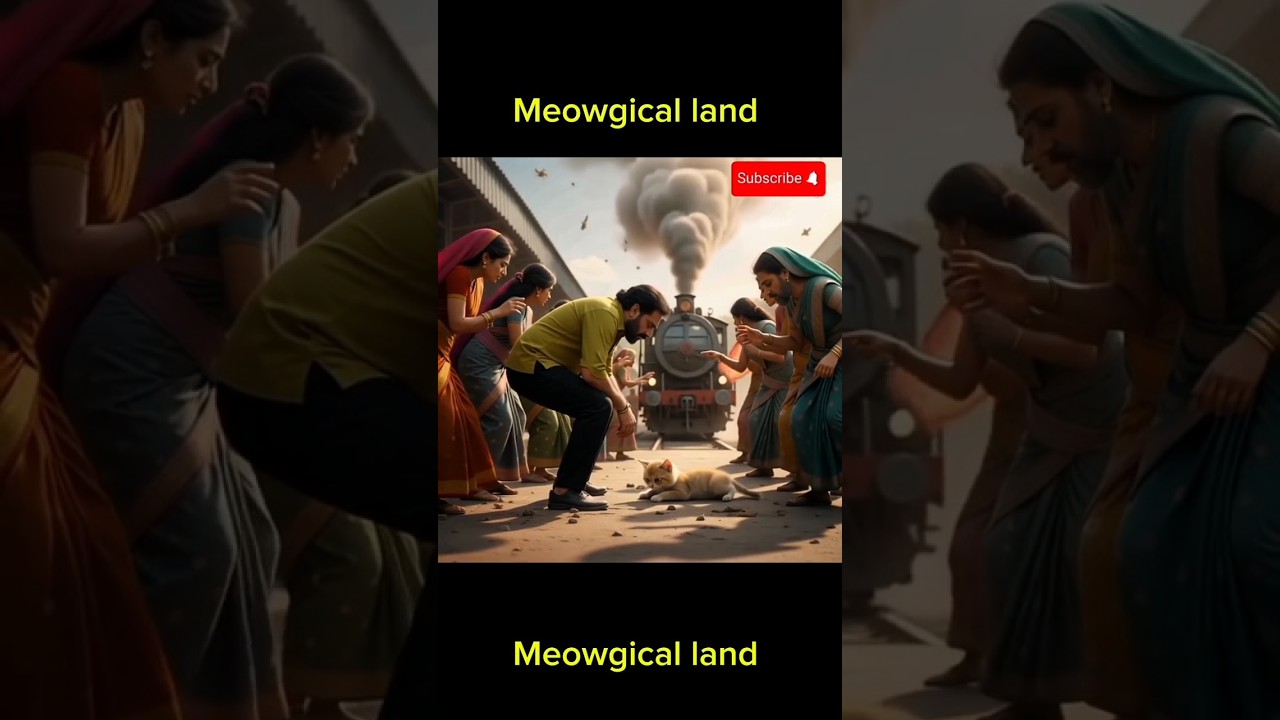 Poor Kitten Saves a Goat from Train | Heart Touching Emotional Story | Moral Story 