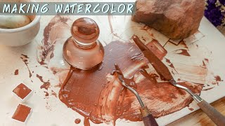 ASMR | Making Watercolor Pigment : สอนทำสีน้ำจากก้อนหิน