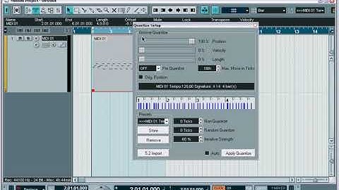 Nuendo Video Tutorial Series MIDI Quantizing 26
