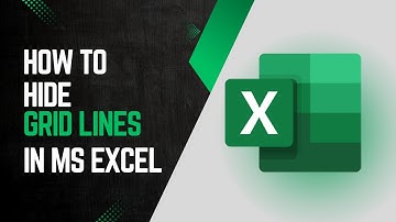 How to Hide Grid Lines in MS Excel for a Cleaner Look || Virtual Comrade