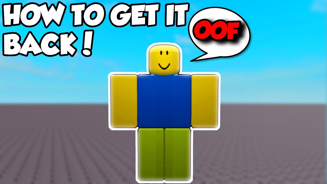 How To Get The OOF Sound | Roblox - YouTube