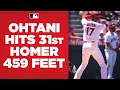 SHOHEI GOES DEEP AGAIN! Shohei Ohtani hits a 459-foot shot for his 31st homer of the year!