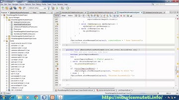 42. JAVA And MySQL Project (NetBeans IDE) Tutorial - How To Print Imported Excel From JTable