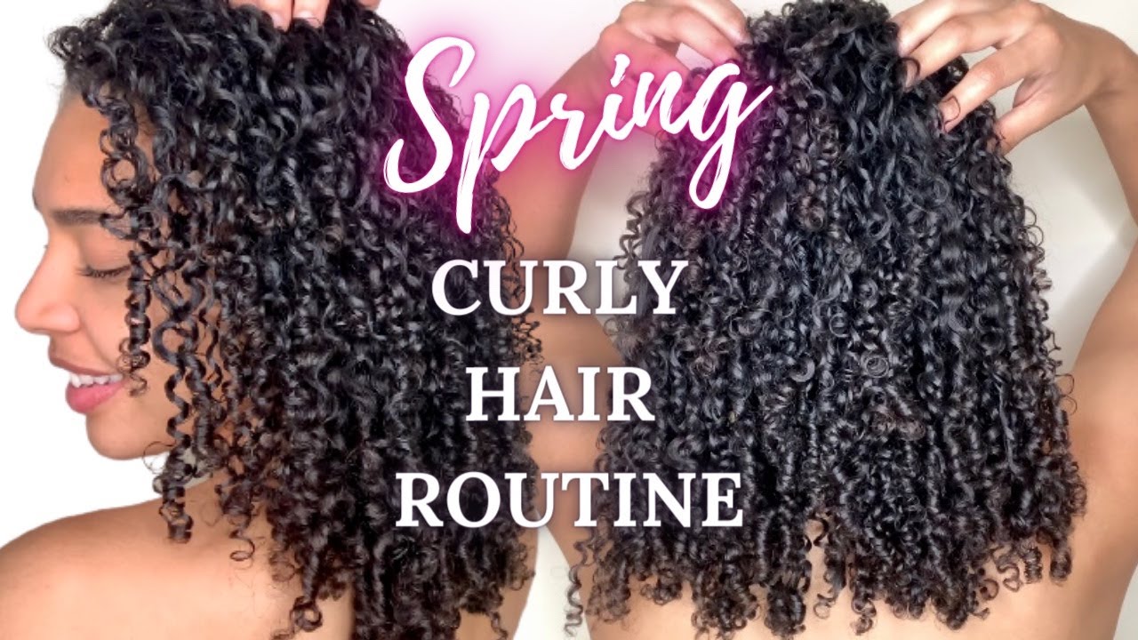 SPRING Natural Curly Hair Routine 2021! 3b/3c SHEA MOISTURE PRODUCTS for  FRIZZ free HYDRATED Curls! 