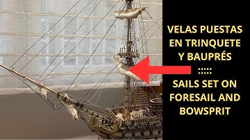 Model ship Santísima Trinidad - Sails (First part)