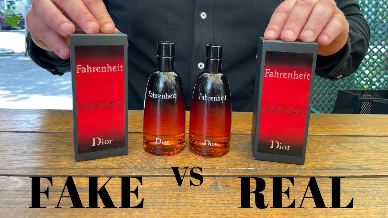 Fake vs Real Dior Fahrenheit Perfume 100 ML - YouTube