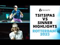 Stefanos Tsitsipas Battles Jannik Sinner | Rotterdam 2023 Highlights