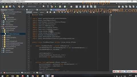 3. APLIKASI KASIR JAVA - Membuat menu utama