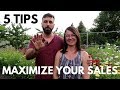 Increase YOUR farmers market sales with these 5 TIPS