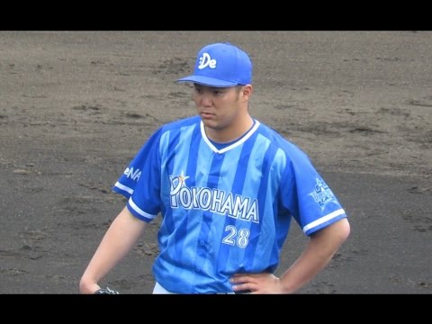 横浜DeNAベイスターズ2軍　8回裏　福地元春投手の投球風景20170422鎌ケ谷スタジアム