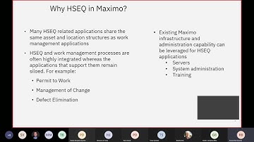 ZPro Solutions/IBM Maximo HSE Manager Roundtable Discussion - March 18, 2021