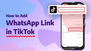 How To Add Whatsapp Link In Tiktok 2024 Initial Solution