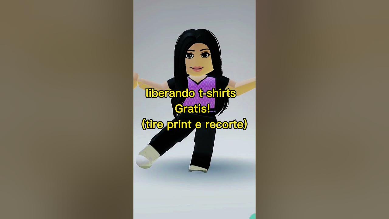 liberando t shirt roblox para meninas e meninos 