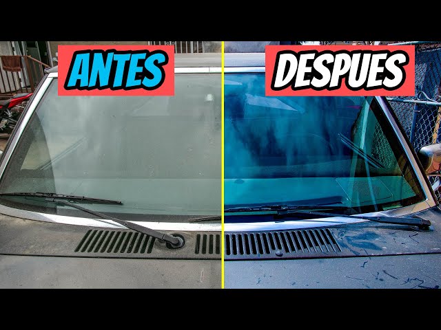 Cómo se limpia el parabrisas y los demás vidrios del auto