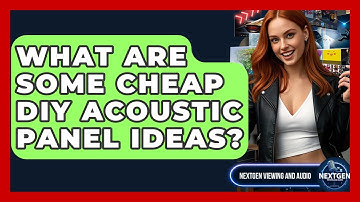 What Are Some Cheap DIY Acoustic Panel Ideas? - NextGen Viewing and Audio