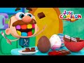 Cuentos Infantiles Totoy - Jose Comelon Aprendiendo a Hacer Huevos de Chocolate!!! En español