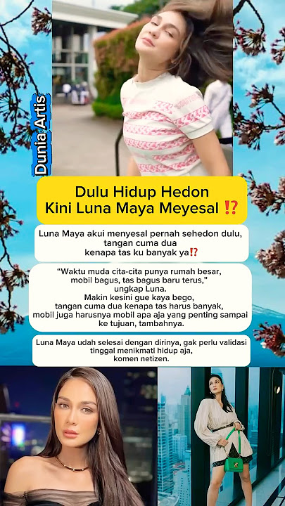 Previously lived a hedonistic life, now Luna Maya regrets it 🤫