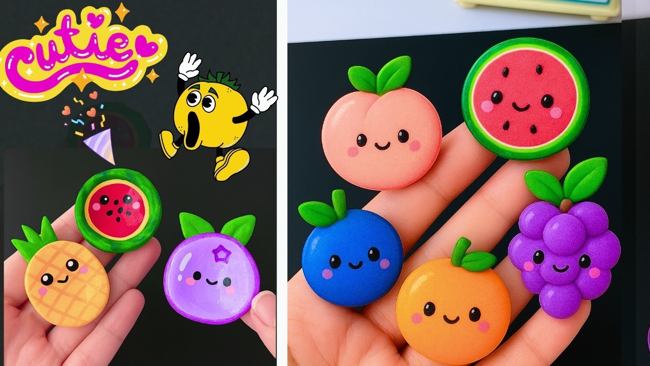 Viral 3D Squishy Cute Sticker 🩷 | Super Satisfying & Aesthetic Sticker Collection | Cute Craft Idea