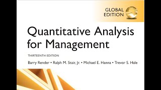 Quantitative Analysis for Management Solutions