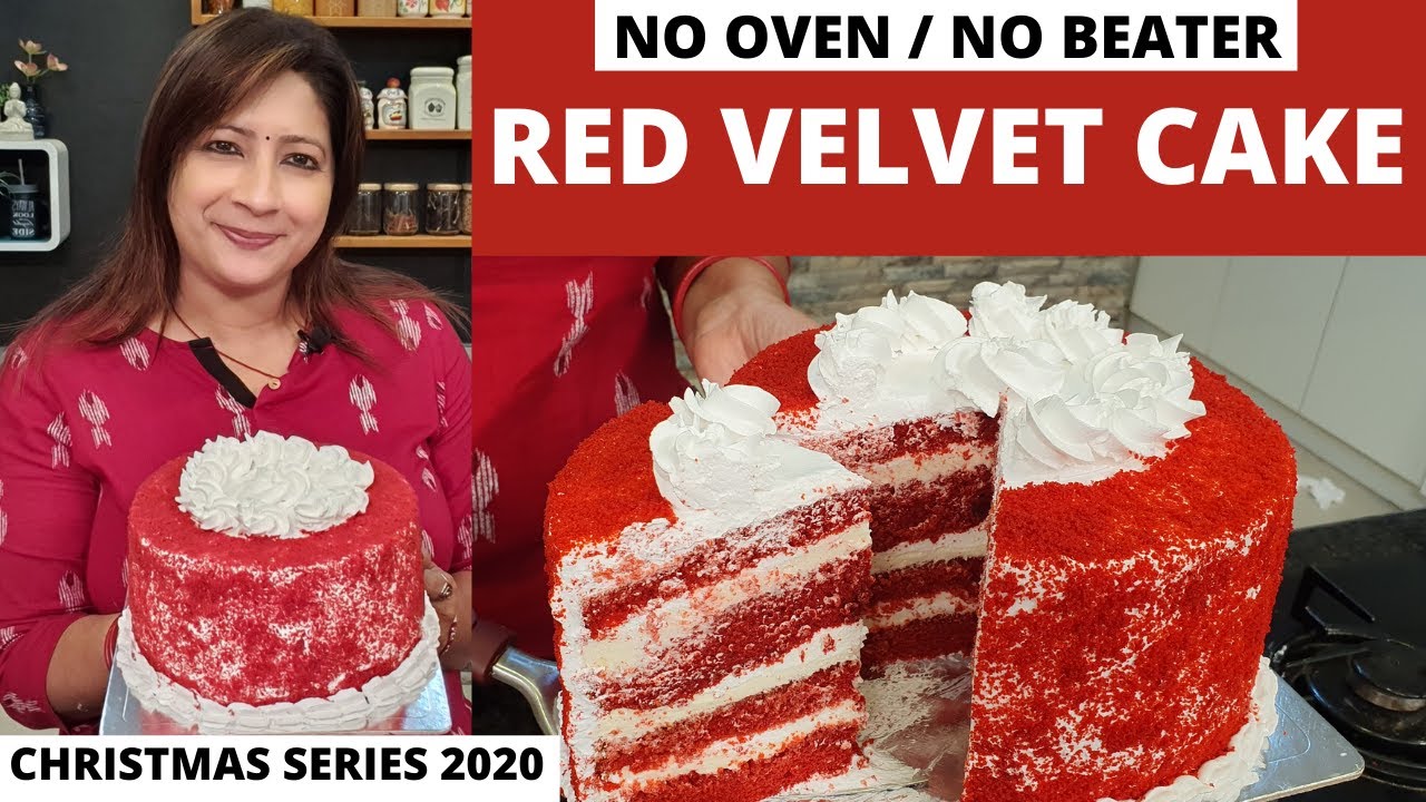 ഓവൻ വേണ്ട ഇലക്ട്രിക്ക് ബീറ്റർ വേണ്ട എളുപ്പത്തിൽ റെഡ് വെൽവെറ്റ് കേക്ക് ഉണ്ടാക്കാം || Red Velvet Cake