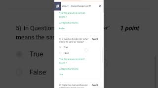 Week 11 Graded Assignment English 2 #bsdegree #iitmadras #exam #english #trendingshorts #viralvideo