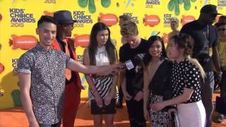 Kids Choice Awards on the Orange Carpet:  Cast of Make it Pop!
