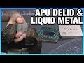 Delidding AMD's R3 2200G APU & Liquid Metal (Pt. 1/2)
