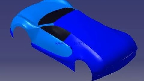 CATIA Tutorial | Surfacing |  Bugatti Chiron | part 9