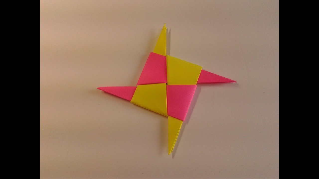 How to make a paper ninja star origami YouTube