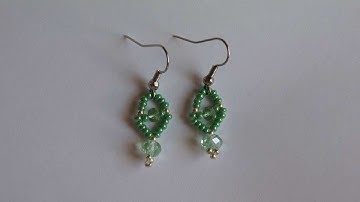 How To Make Simple Earrings From Beads "Mint" - DIY Crafts Tutorial - Guidecentral