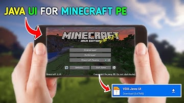 How To Download Java Ui For Minecraft Pocket Edition ( Hindi )