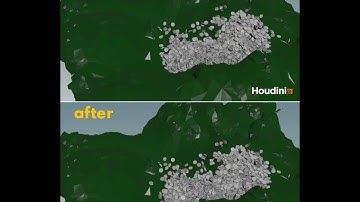 a solution for rbd shaking pieces problem in houdini simulation 1080p