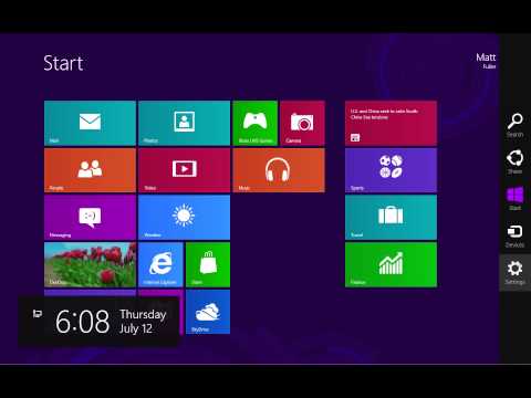 Windows 8 - Change Start Screen Color Settings