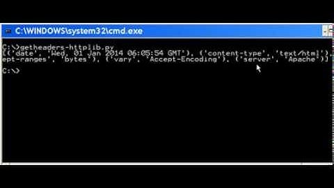 Python Header Info Using httplib
