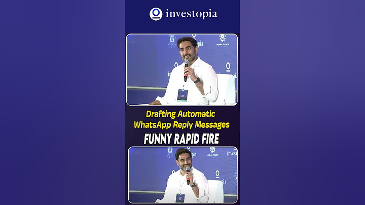 Funny Rapid Fire : Drafting Automatic Whatsapp Reply Messages | Minister Nara Lokesh