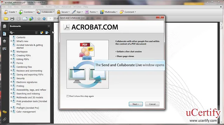 adobe acrobat 9 professional how to send and collaborate live demo