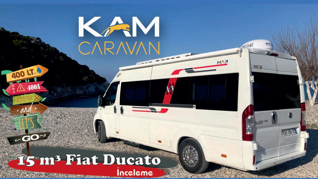 Fiat Ducato Karavan Tanıtımı 15m3 |  Çift Klima  | 400LT Su  | 400A Akü |  #Karavanİmalatı #1